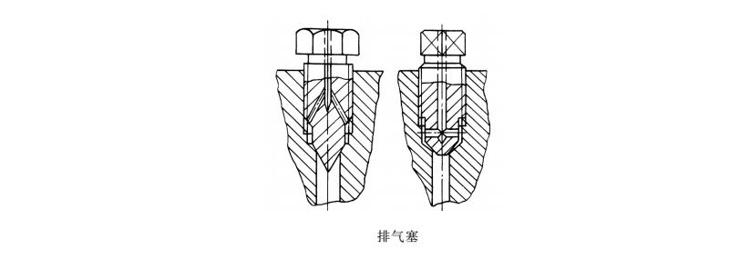【液壓密封系統(tǒng)】液壓缸“排氣”系統(tǒng)結(jié)構(gòu)圖