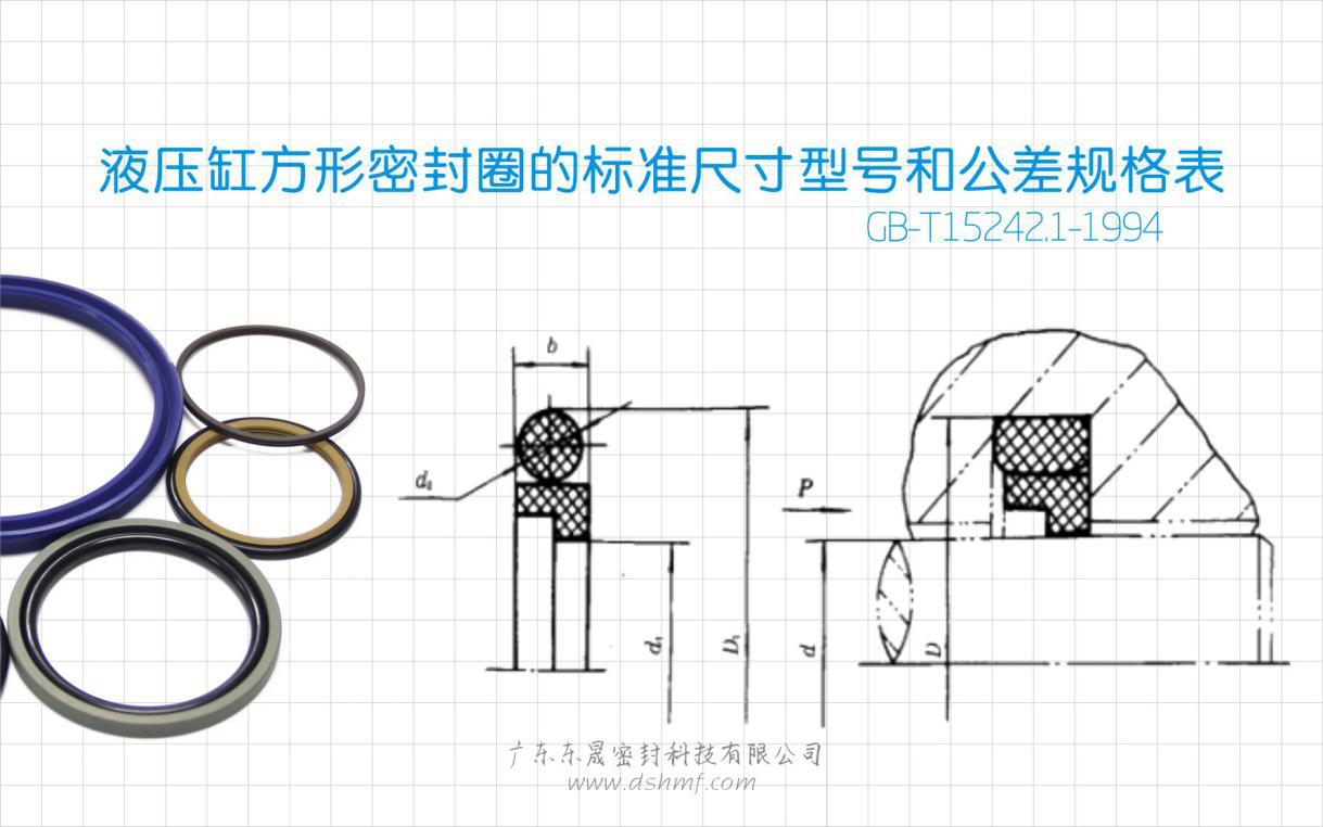 常規標準液壓缸活塞方型同軸密封件