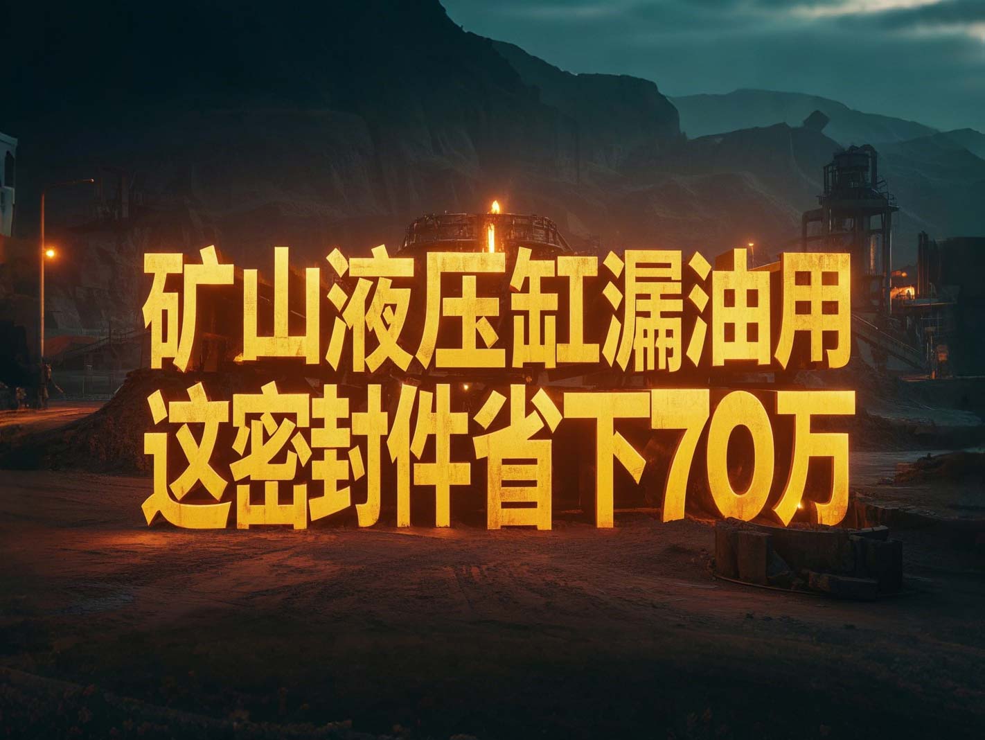 液壓缸老是漏油？礦山上用這密封件，一年省下70萬！?