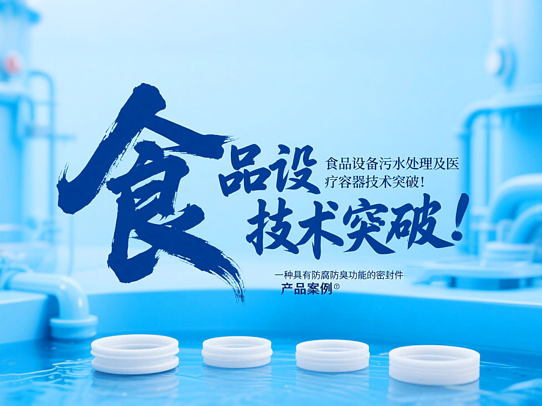 專利產品案例 ? 一種具有防腐防臭功能的密封件：食品設備污水處理及醫療容器技術突破！